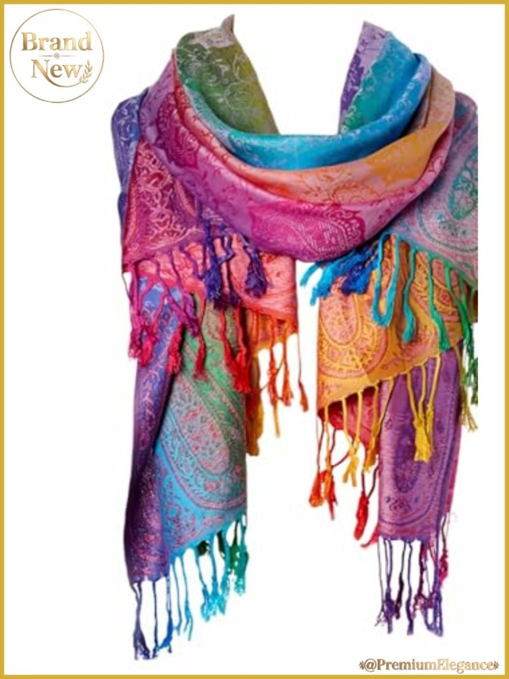 FANBODTA Bohemian Travel Scarf Viscose Blend Wrap Beach Coverup